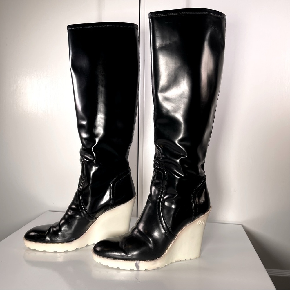 Gucci Patent Leather Boots - Picture 9 of 16